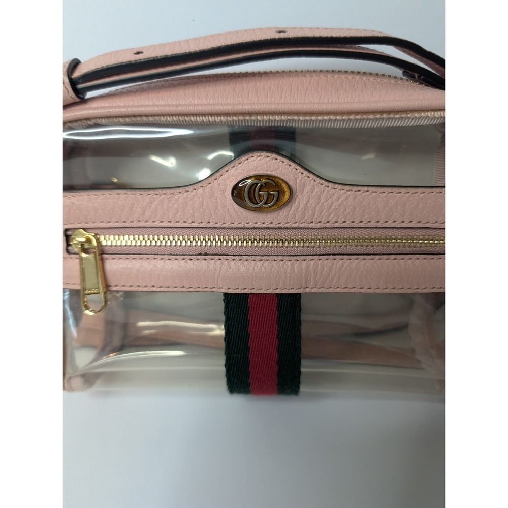 Gucci Ophidia Mini Bag Clear Vinyl Purse Crossbody Shoulder Stadium Bag - Picture 4 of 15